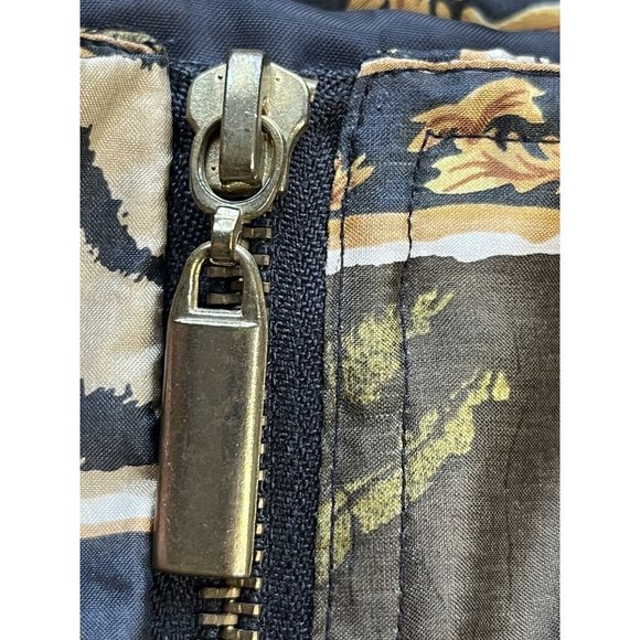 NWOT Vintage 80s 90s Cheetah Leopard Animal Print Silk Full Zip Bomber Jacket L - Picture 4 of 11